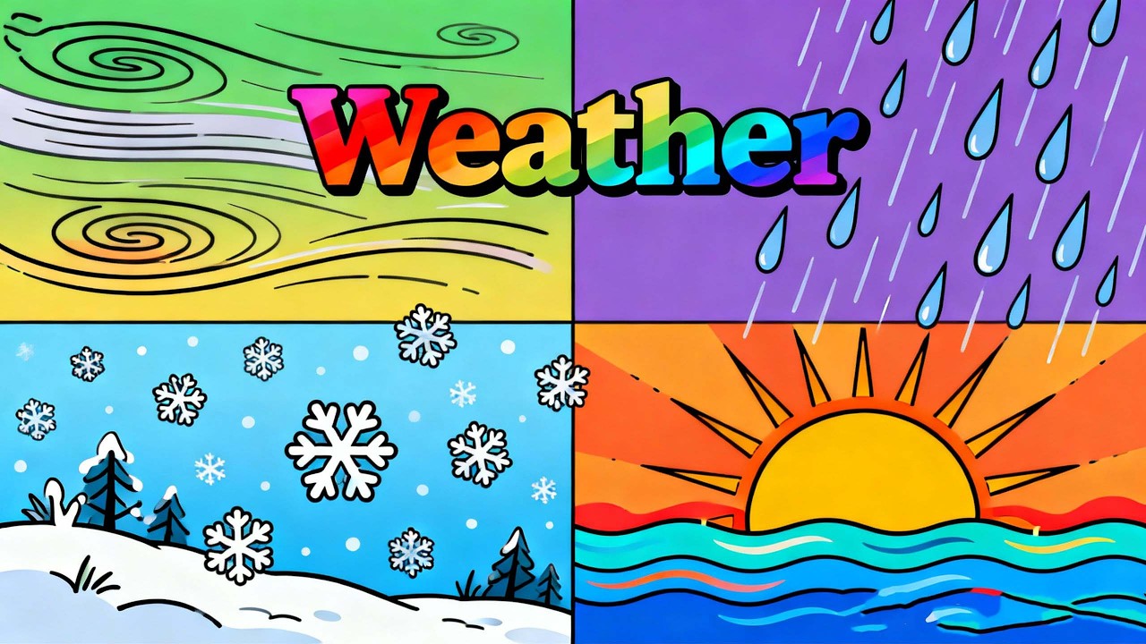 Weather Educational Cartoon – Baby Learn Kids Songs | Toddler Learning Video - Nursery Rhyme
