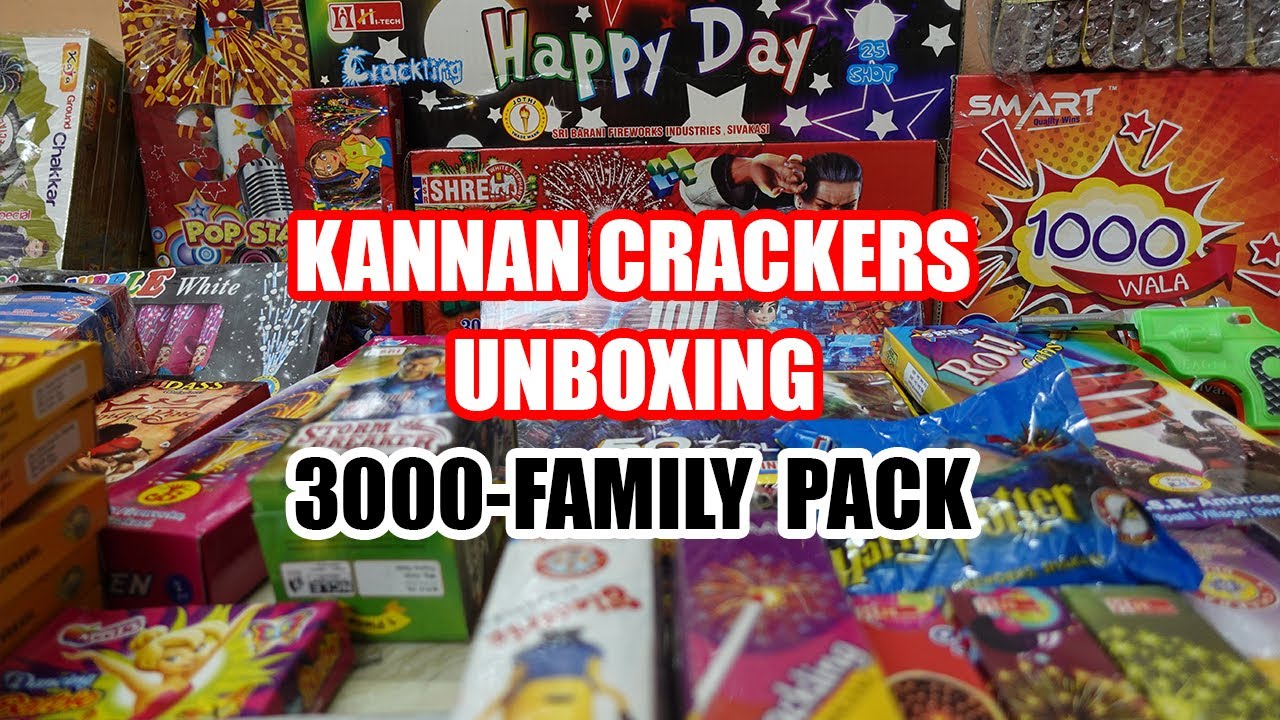 Kannan Crackers Sivakasi - Rs. 3000 CRACKERS UNBOXING 2025 KANNAN CRACKERS SHOP