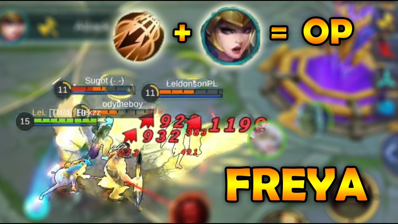 OVERPOWERED FREYA PENTAKILL GAMEPLAY - MOBILE LEGENDS