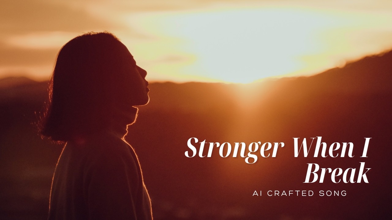 Stronger When I Break - Lyric Video | AI Crafted Song