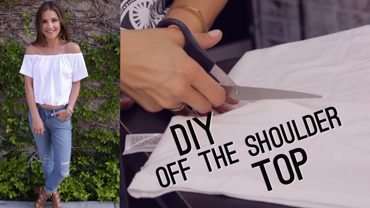 DIY Off The Shoulder Bardot Top (STYLEWIRE) | Hollywire