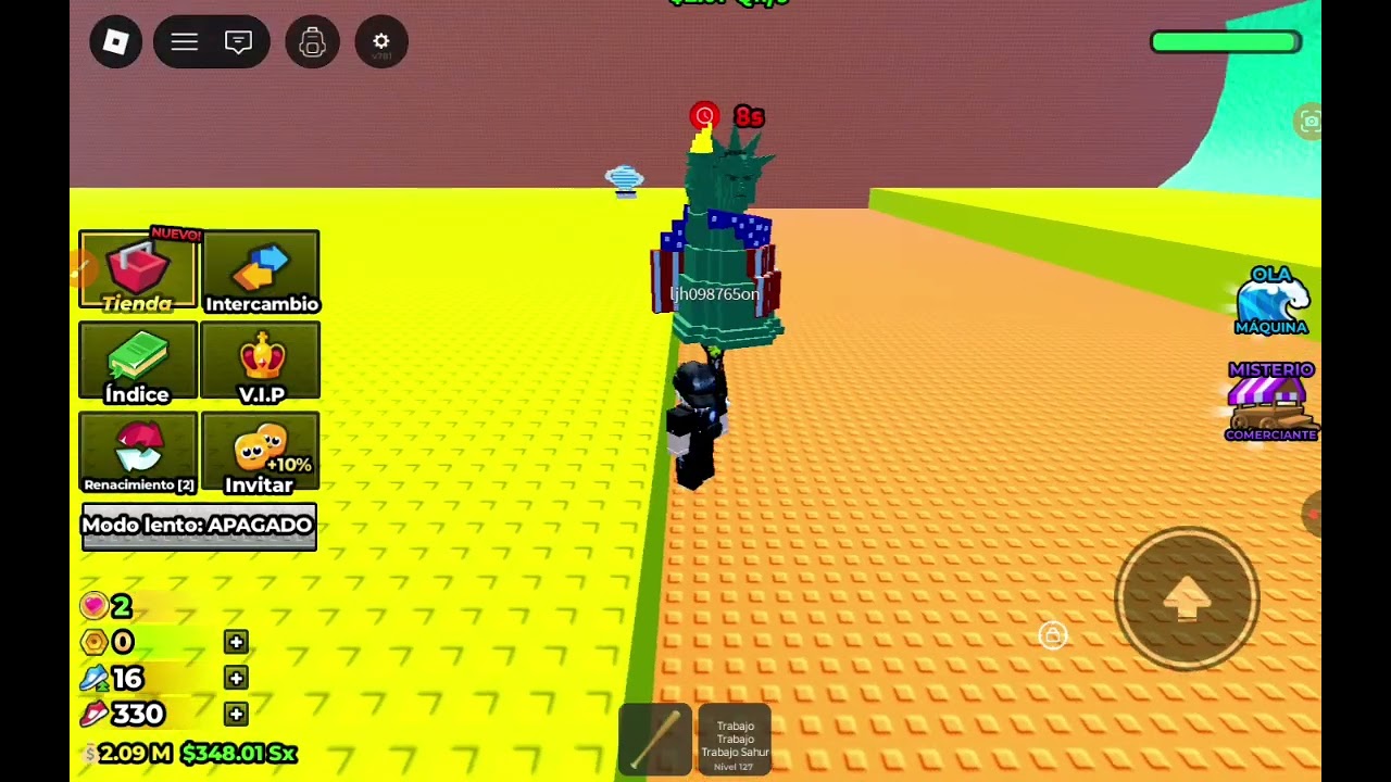 Jugando Roblox 
