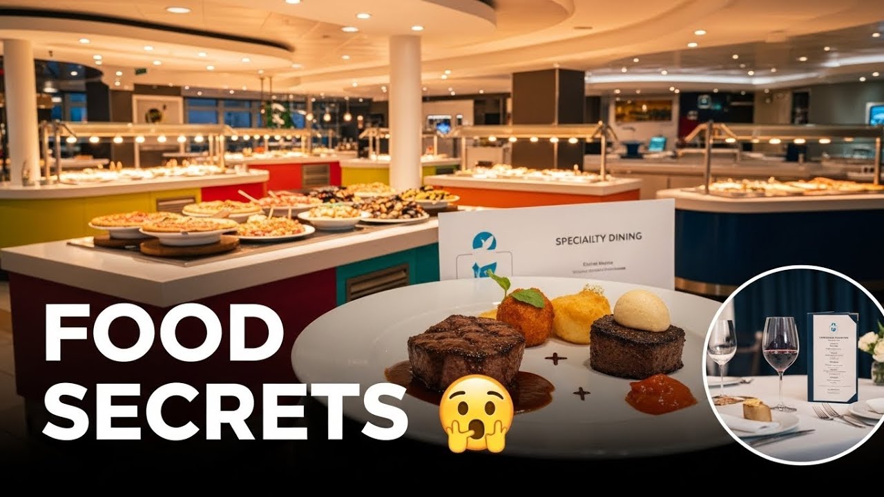 Cruise Ship Food Tour 2026 Buffet Secrets, Specialty Dining + Hidden Menus