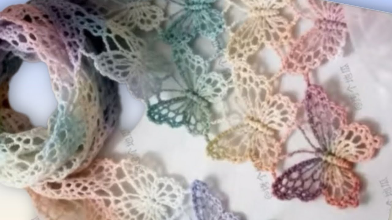 Mariposa CROCHET para bufanda 🦋🦋