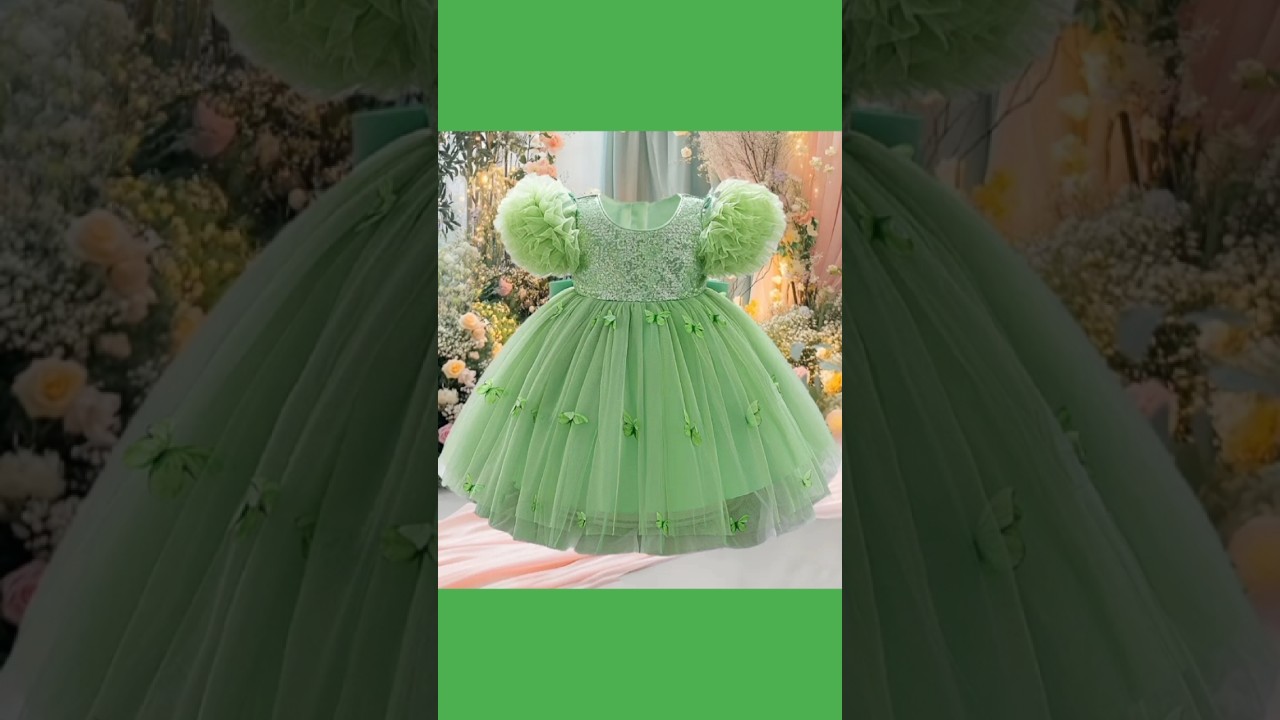 Baby girl party wear dress|Latest net frock design #babydress #partyweardress #babyfrockdesign #kids