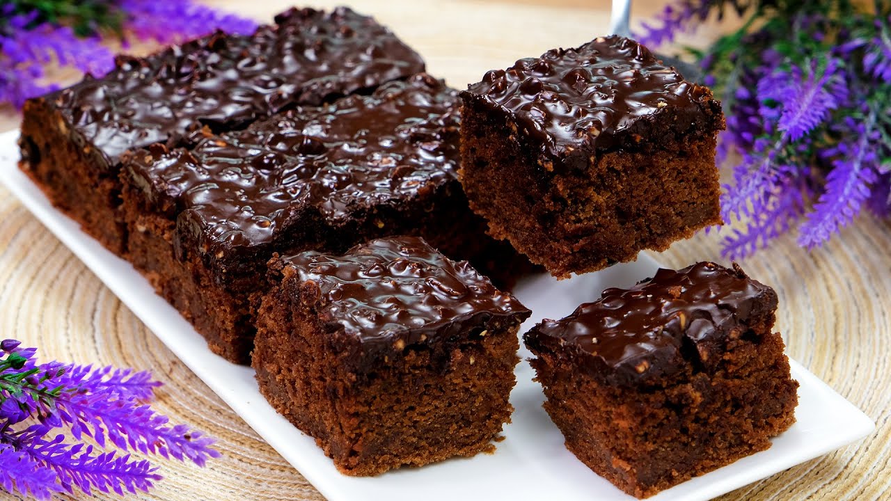SENZA LATTE E UOVA! Faccio questa torta tutti i giorni! Torta al cioccolato con noci!