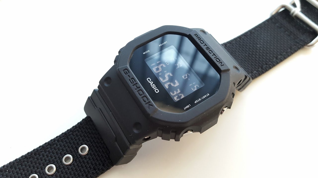Military. CASIO G-SHOCK DW-5600BBN-1E. Обзор\Review