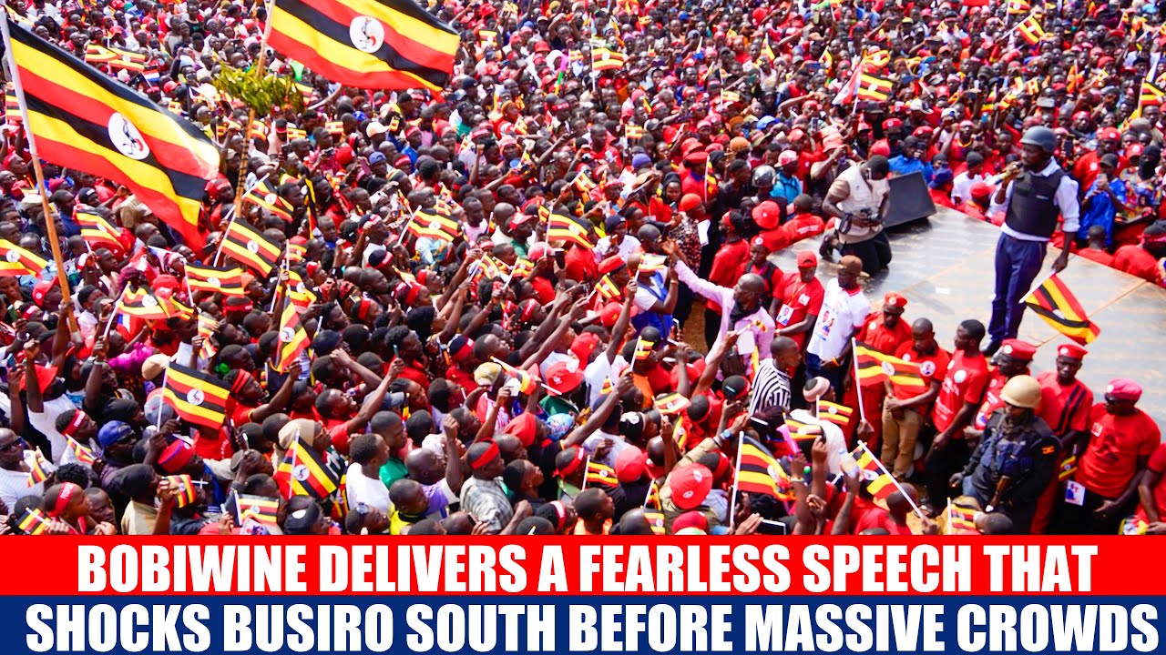 State in Panic as BobiWine Delivers a Fearless Speech That Shocks Busiro South Before Massive Crowds