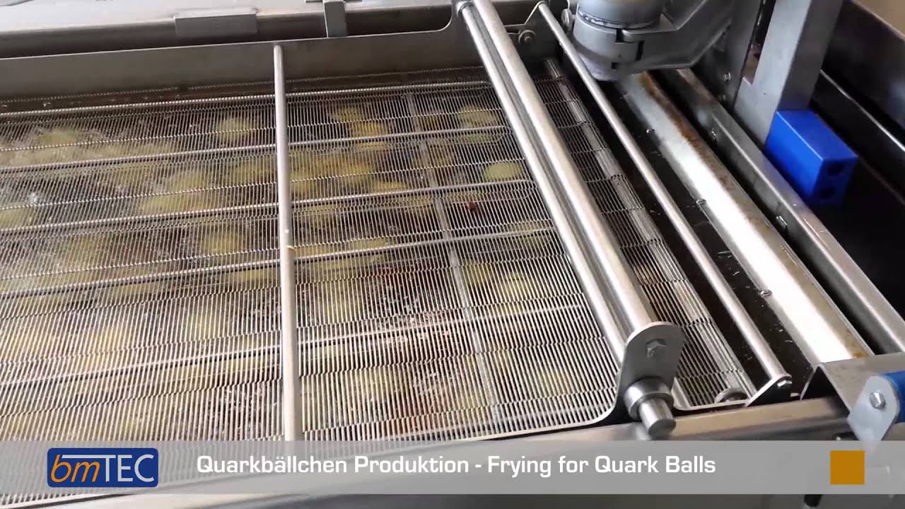bmTEC Fettback Quarkini / Quarkbällchen Produktion -  Frying for Quark Balls