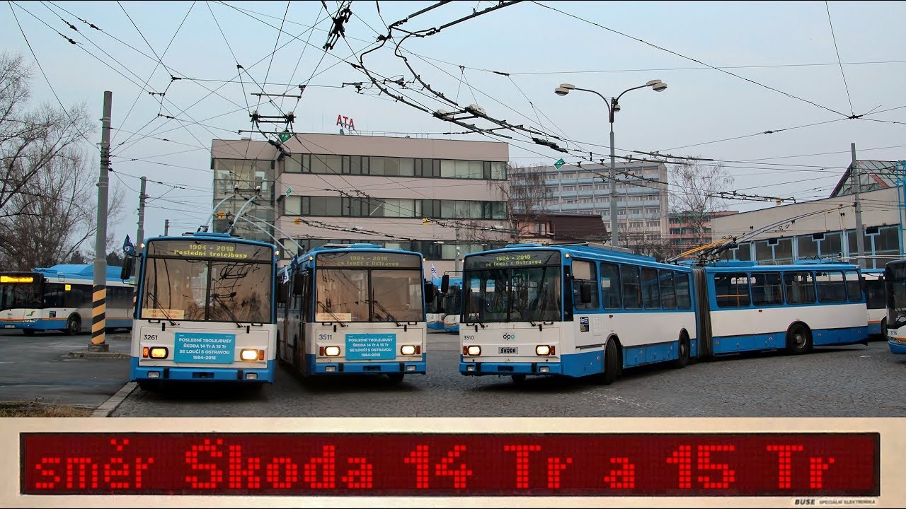 DPO | Poslední trolejbusy Škoda 14 Tr a 15 Tr se loučí s Ostravou
