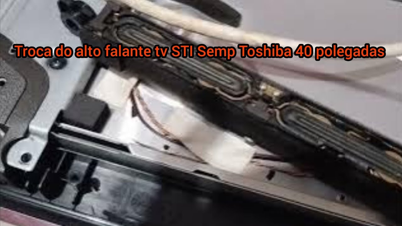troca de alto falantes tv sempre Toshiba #com alto falante de outra tv