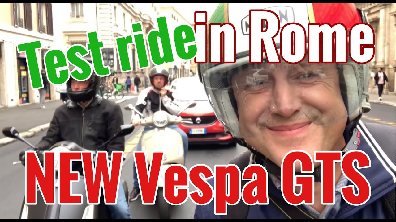 NEW Vespa GTS! Test ride in Rome 13th October 2022.