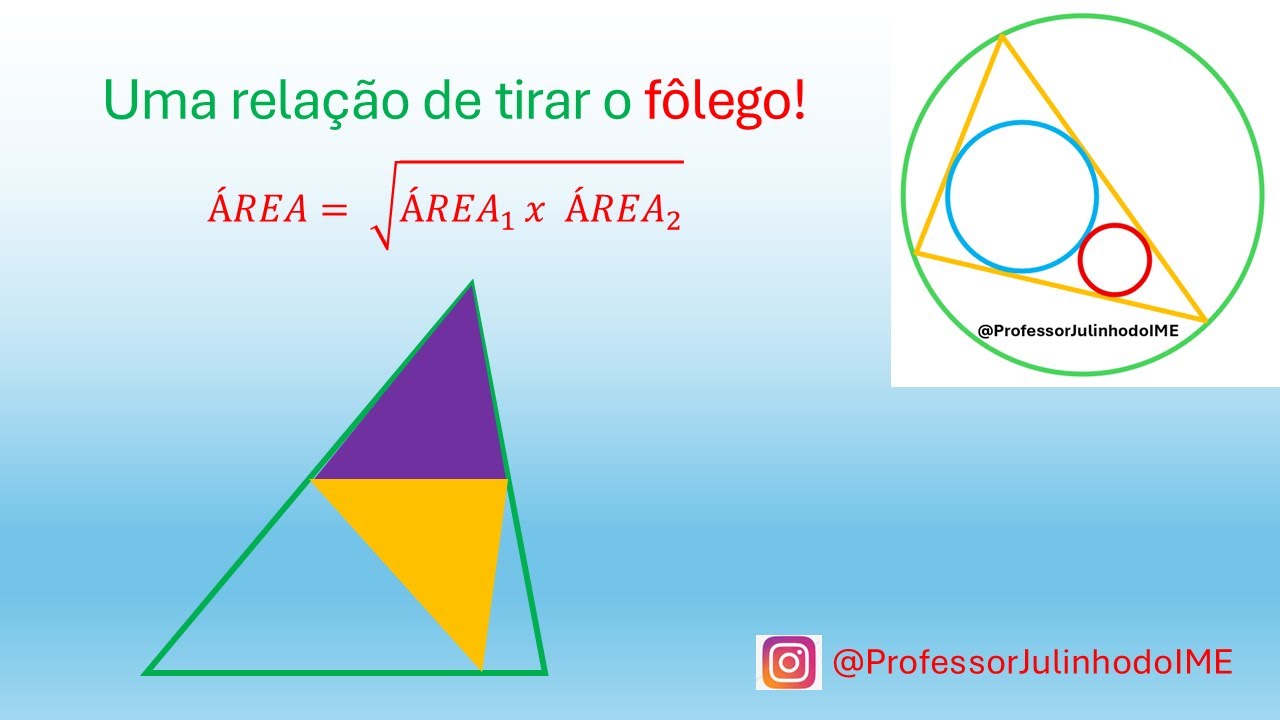 Você sabia que áreas também têm média geométrica? 😍