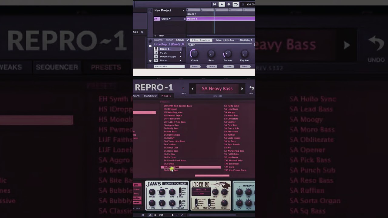 U he REPRO 1 - Bass Presets with Maschine (NO TALK) SHORT 02