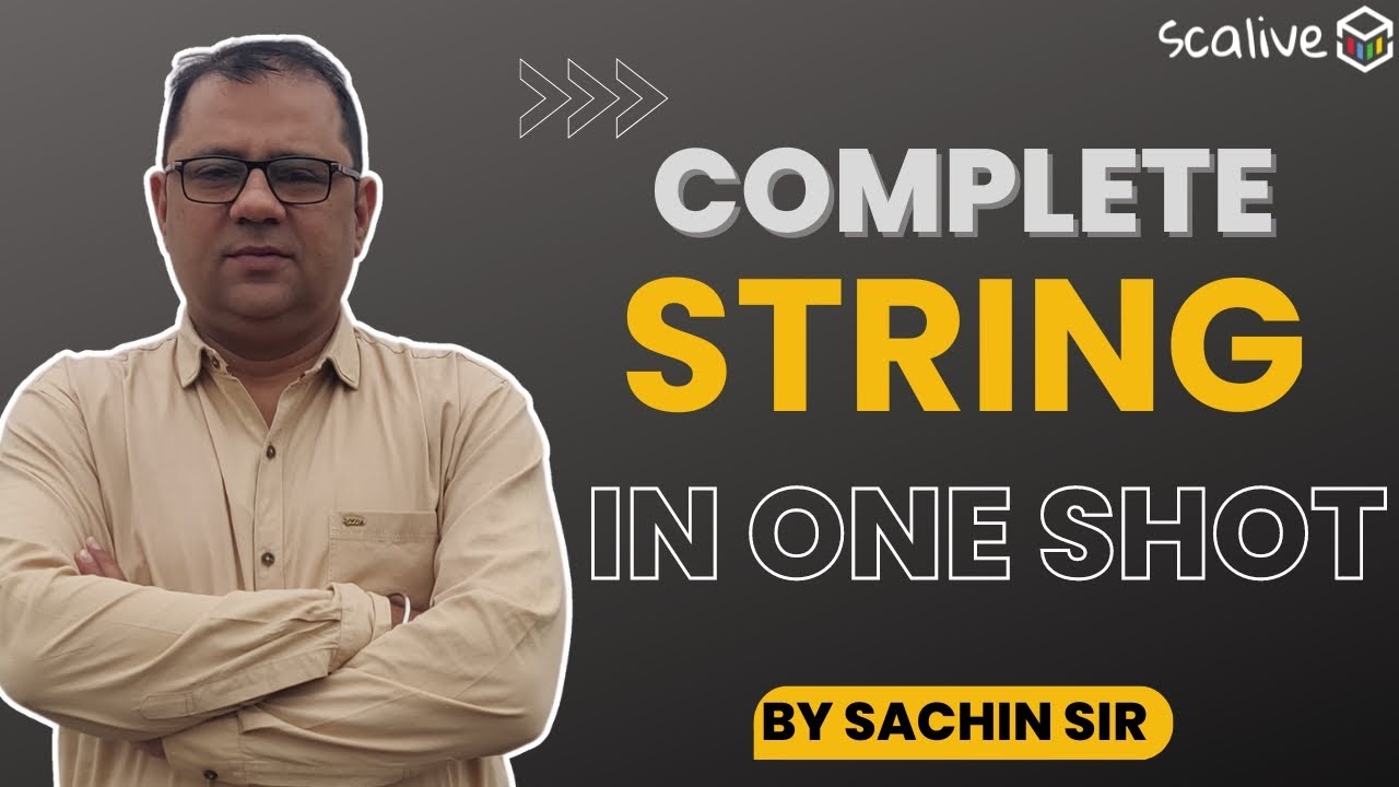 String Handling In One Shot  || #stringhandling  #scalive