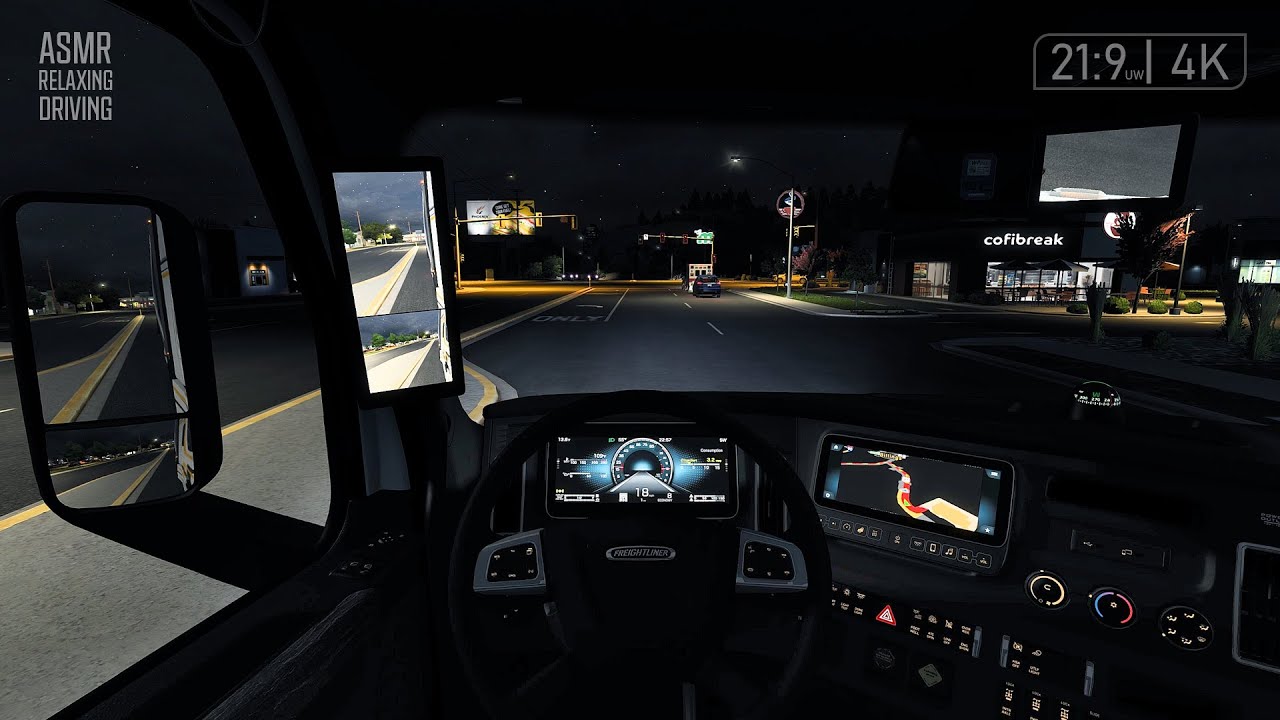 [ 4K | 21:9 ] Freightliner Cascadia 2025 | ASMR | POV | ATS
