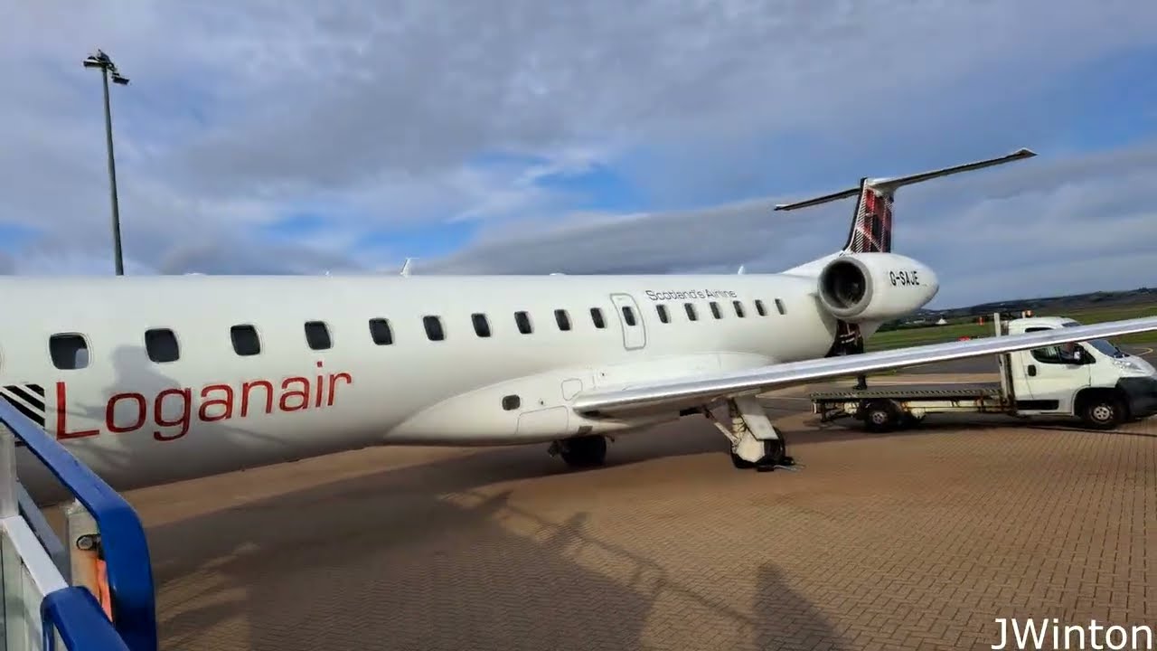 Stornoway to Inverness on Loganair's Embraer E145