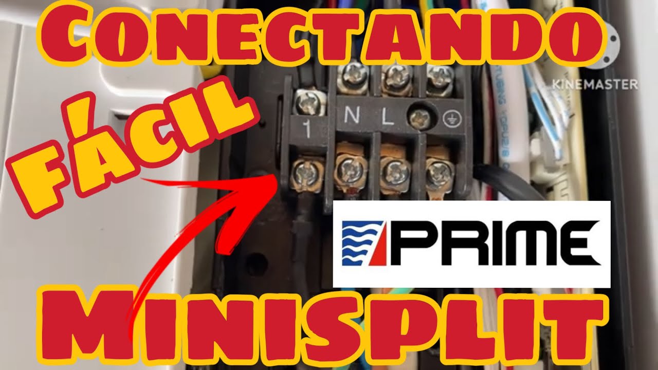 Como Conectar Del Evaporador A La Condensadora Marca  Prime de 12000 btu  110 volts 👌