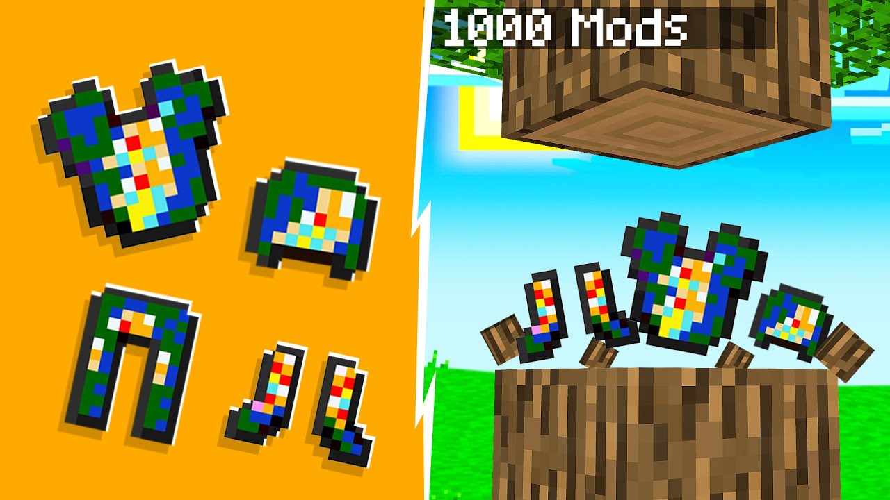 Minecraft Random Drops But with 1000 MODS