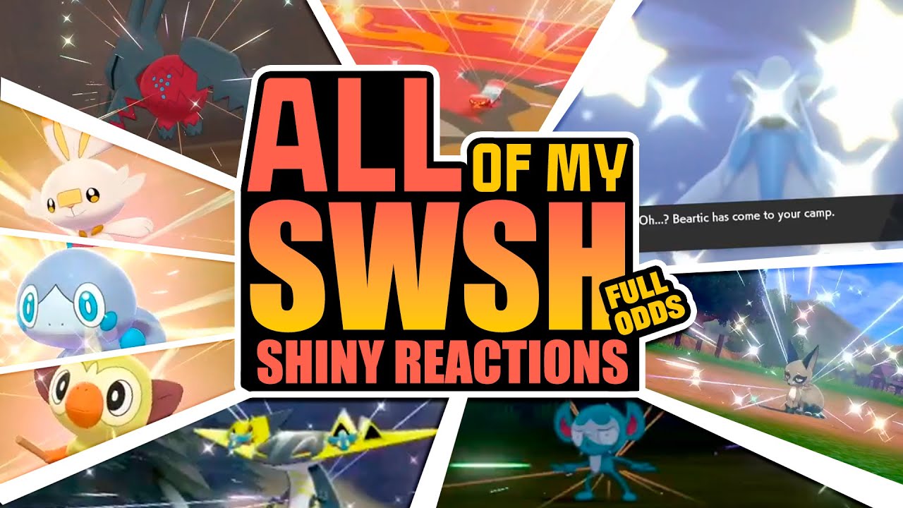 All of my Full Odds Sword/Shield Shiny Reactions Compilation!