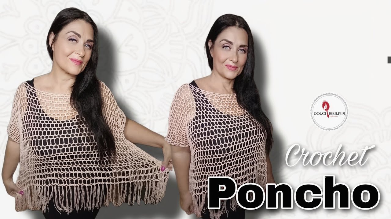 Poncho Boho Oversize all'Uncinetto: Facile e Perfetto per tutte le Taglie !