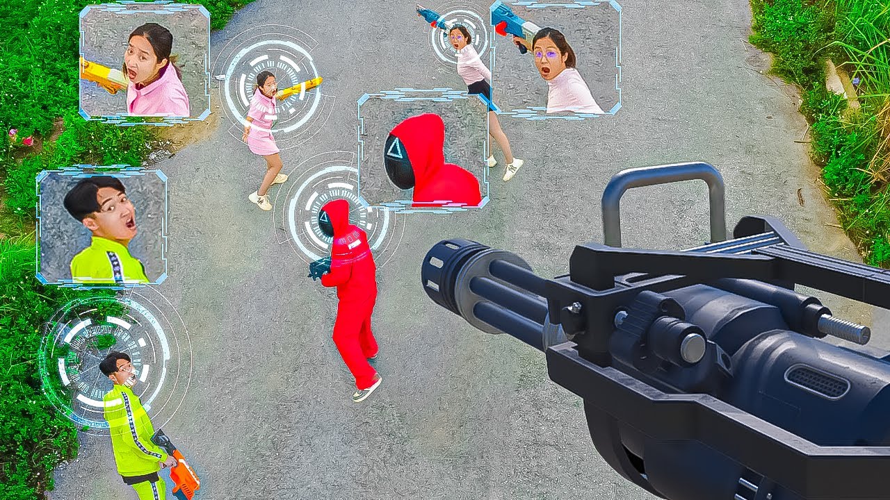 POV Guns Battle: Gun plane attack the secret base Nerf First Person Shooter