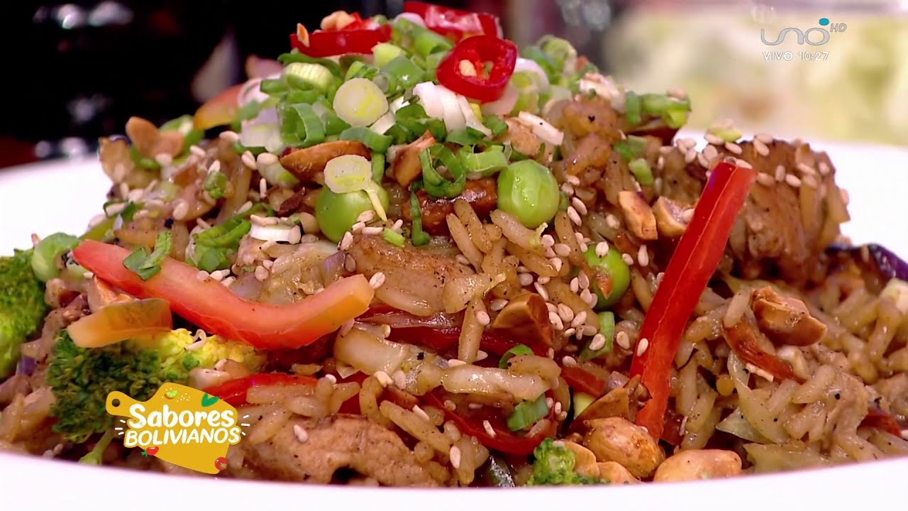Arroz frito con cerdo - Cocinero Luis Fernando Gutiérrez