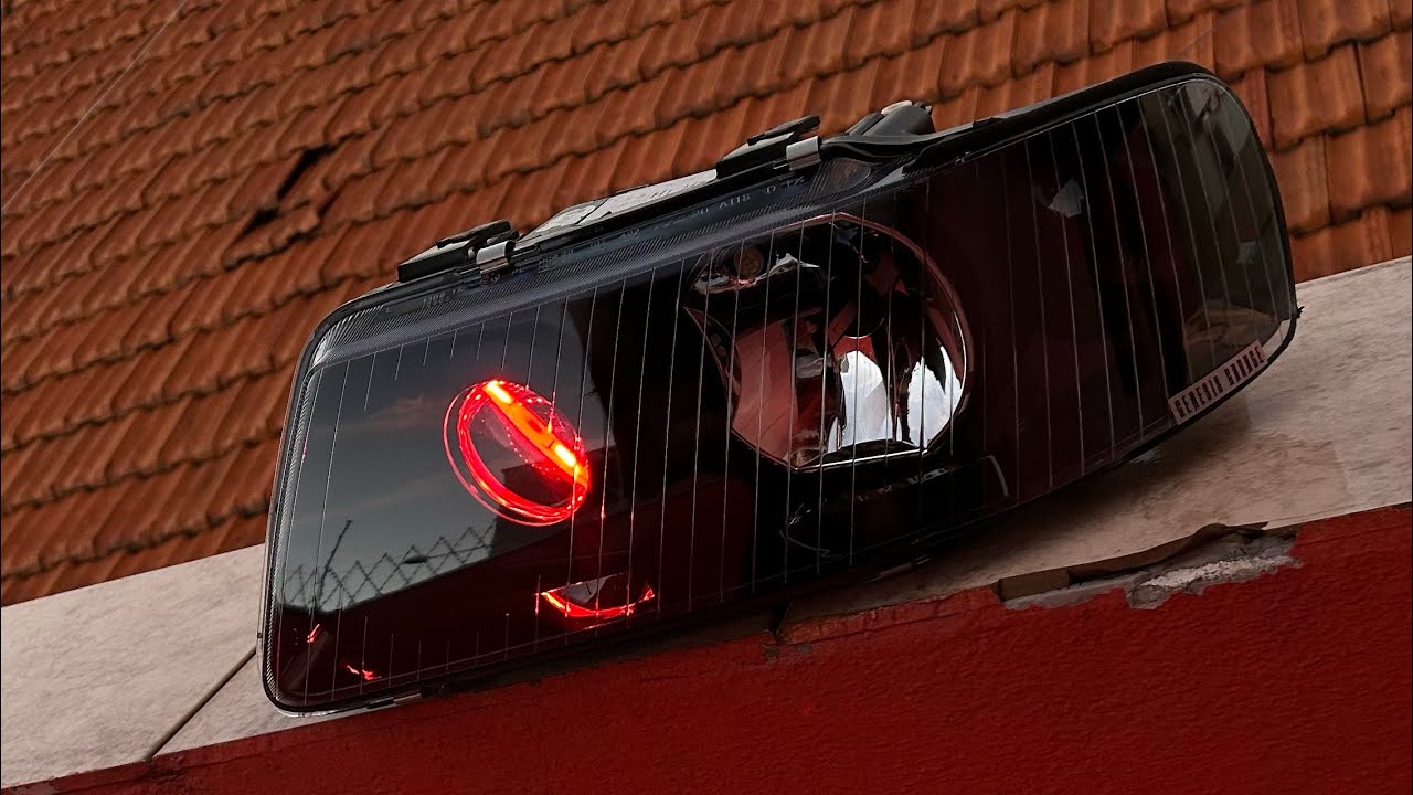 Farol Audi A3 com Projetor Biled e FullBlack