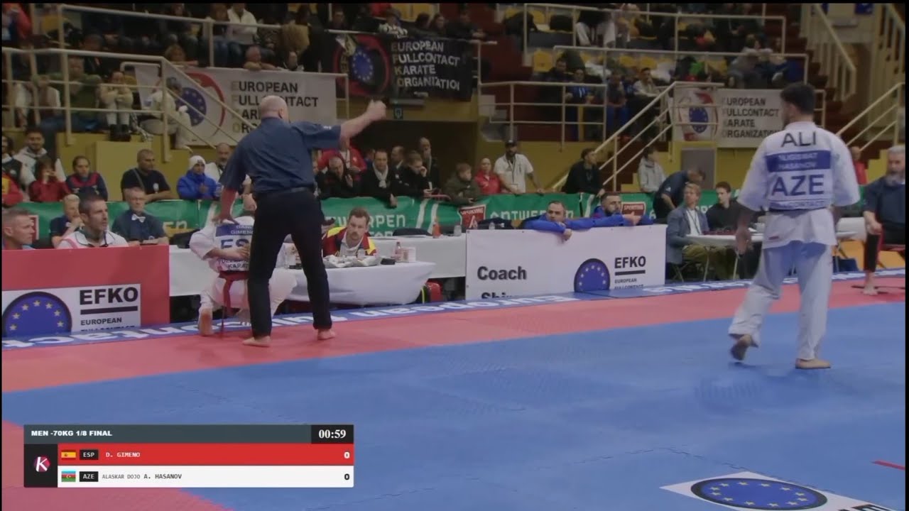 EFKO -70Kg Dani Gimeno (Esp) vs Aligismat Hasanov (Aze) Antwerp Belgium 2024