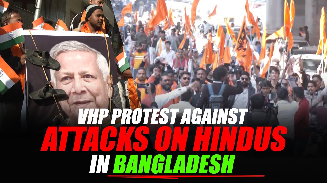 Nationwide protest by VHP against persecution of Hindu minorities in Bangladesh | India