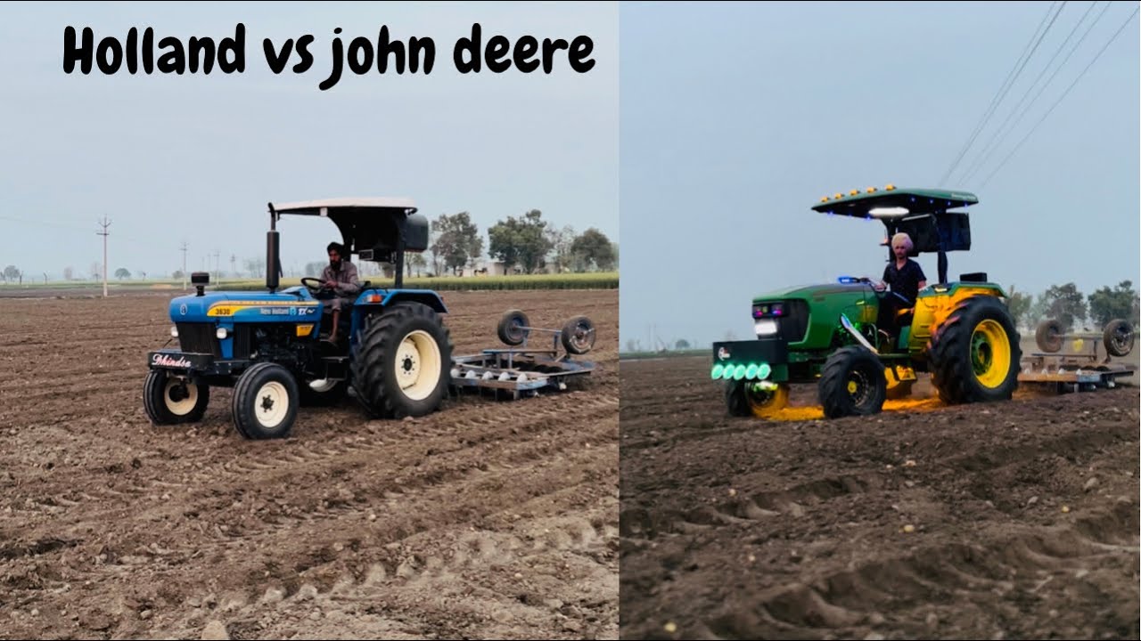 Harrow testing // john deere vs New Holland ❤️‍🔥⛳️🦾