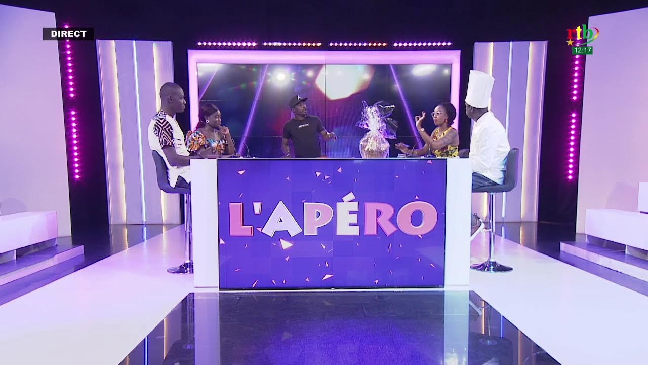 RTB - L'apéro du 06 juillet 2022 avec Chef André Bayala, le patron de la pâtisserie au Burkina Faso