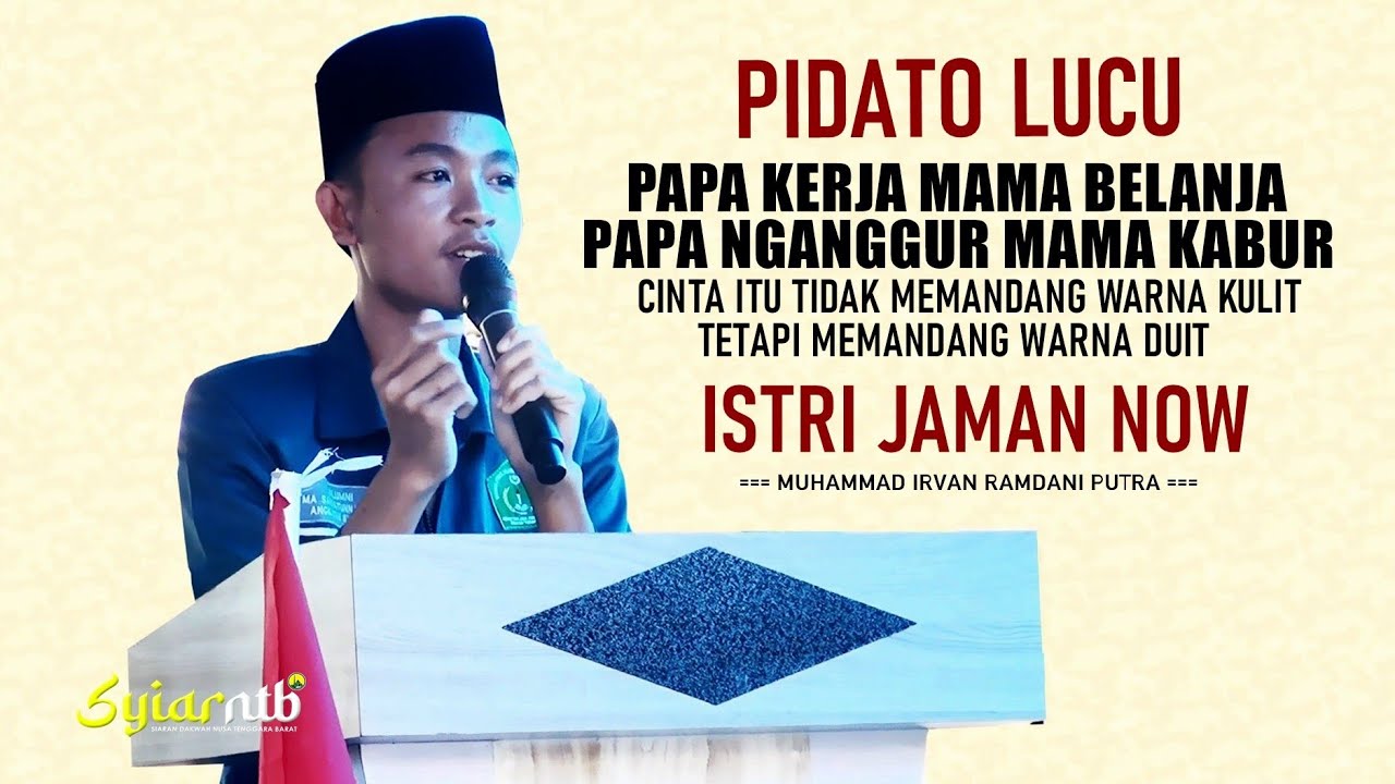 🔴 PIDATO UNIK DAN LUCU ALA SANTRI ‼️ JUJUR DAN POLOS ‼️ ISTRI JAMAN NOW | M. Irvan R Putra