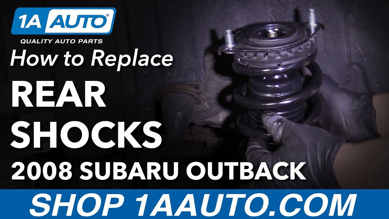 How to Replace Rear Shocks Strut Spring Assembly 2005-09 Subaru Outback