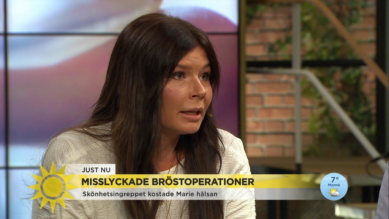 Marie blev sv&aring;rt sjuk efter br&ouml;stoperationen &ndash; Tusentals kvinnor drabbas - Nyhetsmorgon (TV4)