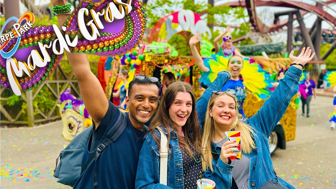 Thorpe Park MARDI GRAS Vlog 2023