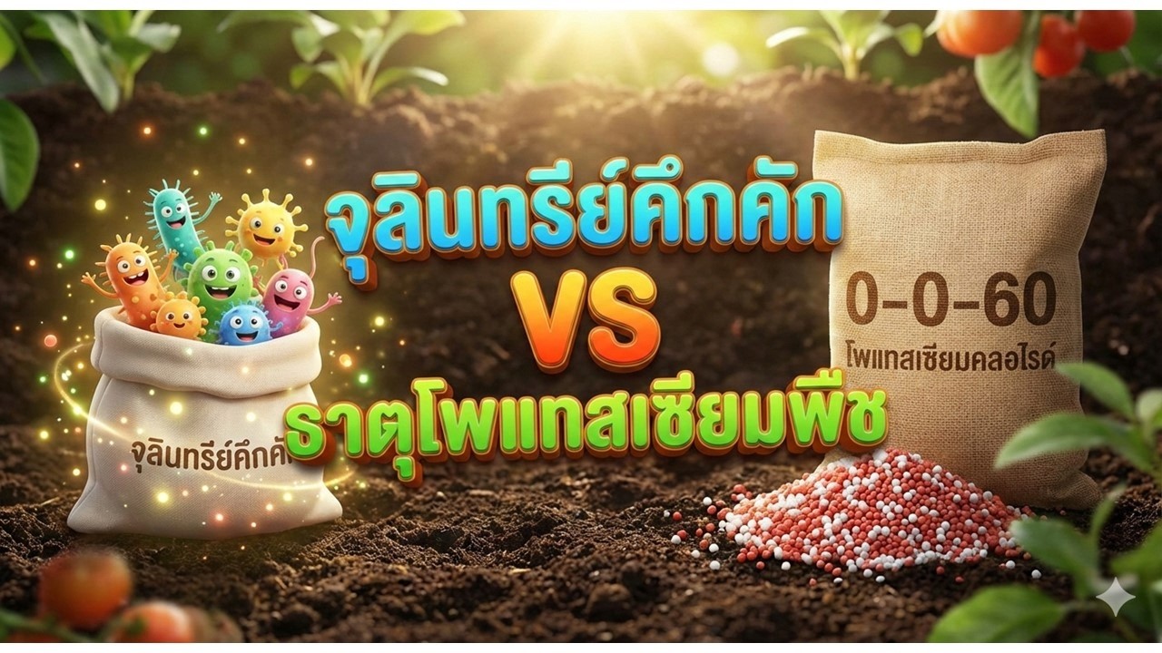 คลิปรวม จุลินทรีย์คึกคัก และ ธาตุโพแทสเซียมพืช(K)