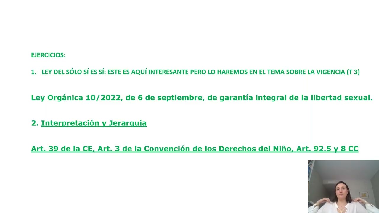 Vídeo Tema 2 segunda parte Fuentes del Derecho