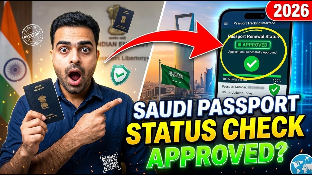 Saudi Arabia Se Passport Renewal Status Kaise Check Kare 2026 | Indian Passport Tracking 2026