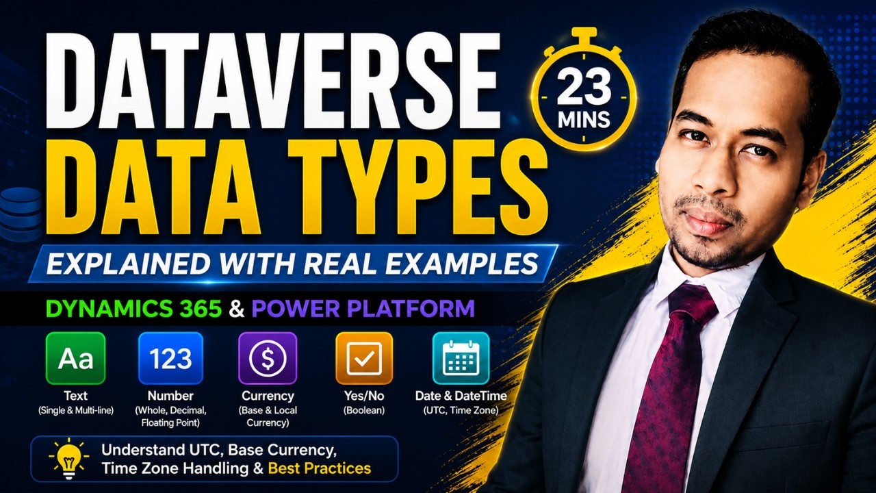 Изучаем типы данных в Microsoft Dataverse за 23 минуты