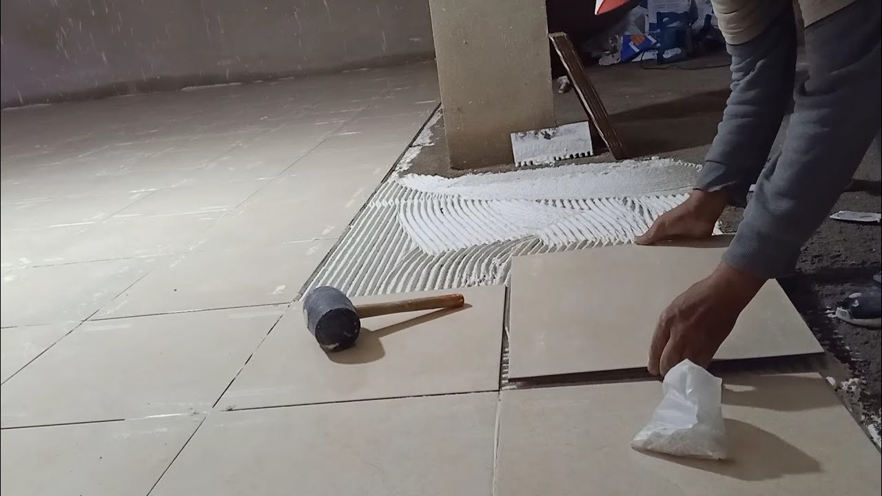 خطوات تركيب أرضية بلاط السيراميك|Ceramic tile floor installation steps