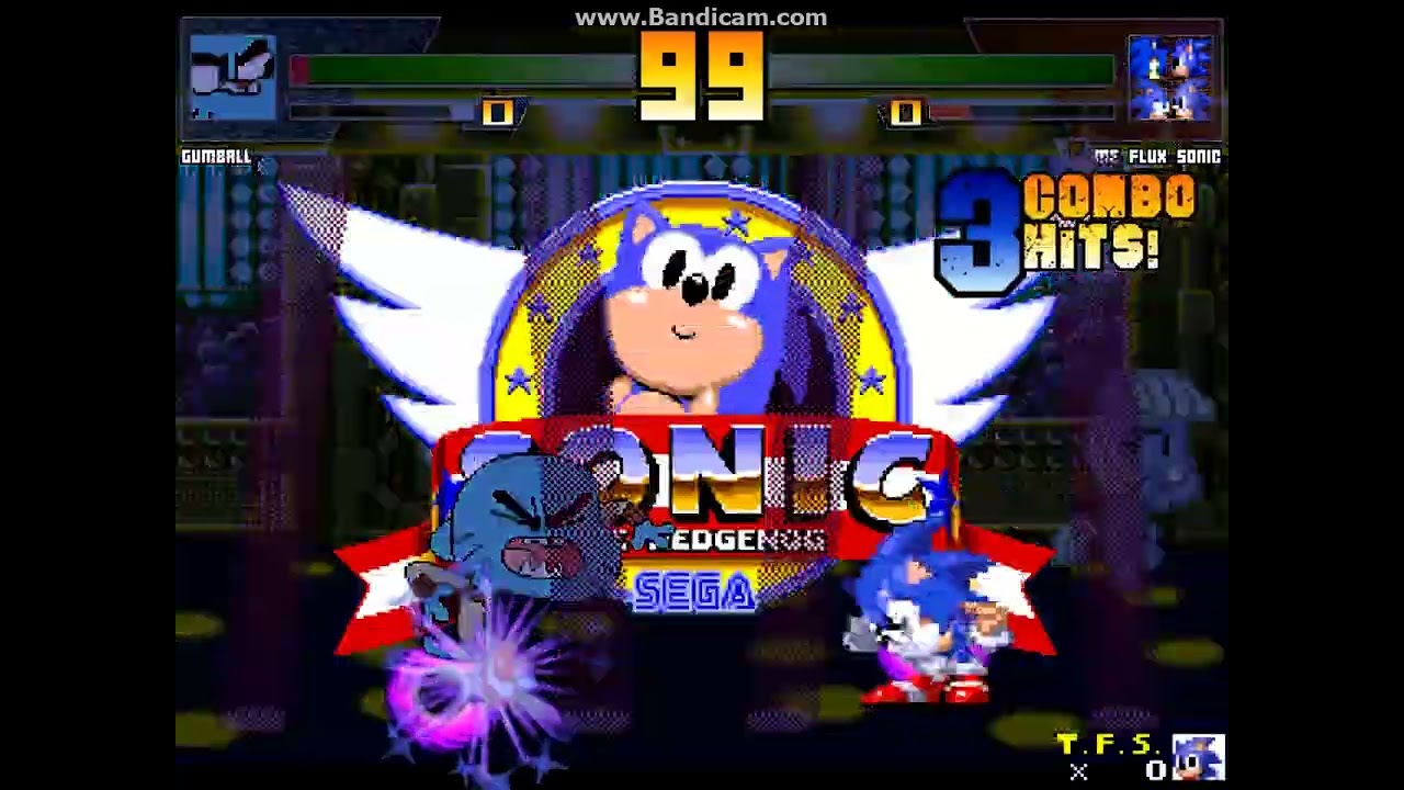 MUGEN battle #7682: Gumball vs Time Flux Sonic 