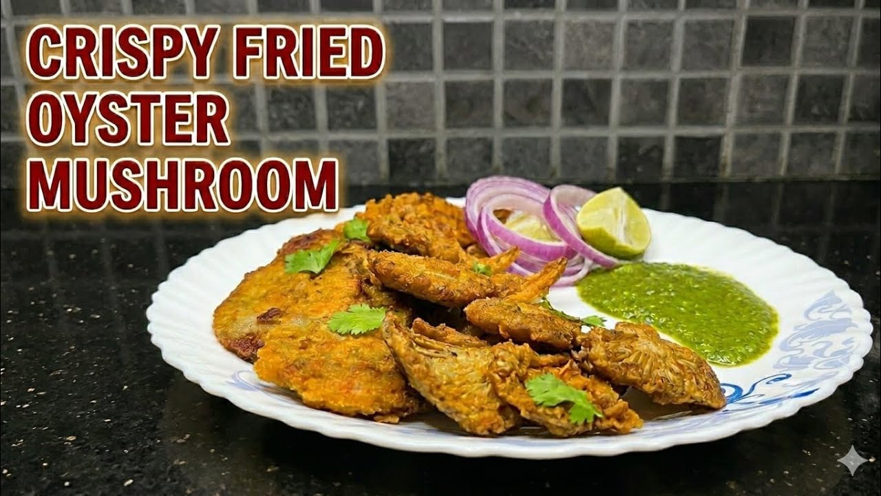 Crispy Fried Oyster Mushroom 🍄 #superhealthy #nutrients #delicious #crispysnacks 