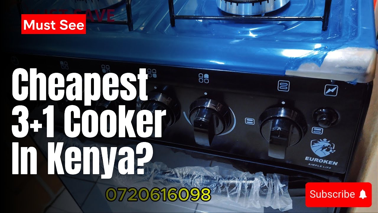 "The Cheapest Cooker in Kenya – Euroken 3+1 Cooker at Only Ksh 19,000!"
