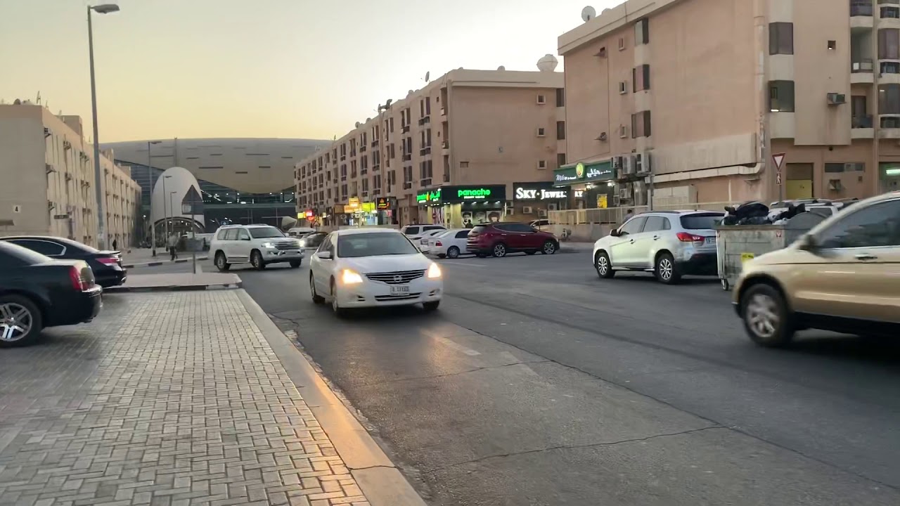 Dubai Airport Freezone Metro Station view of Sheikh Colony