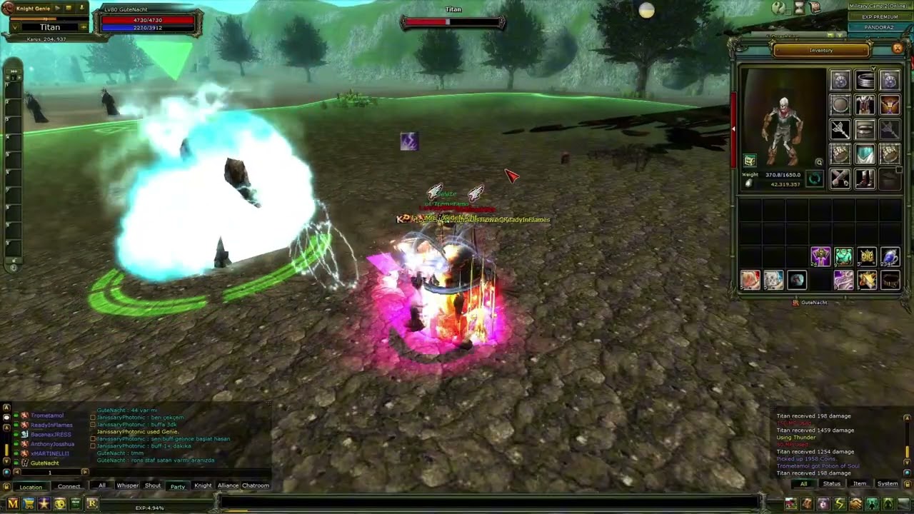 #KNIGHTONLINE TİTAN EXP PARTY 7 MAGE 1 PRİ