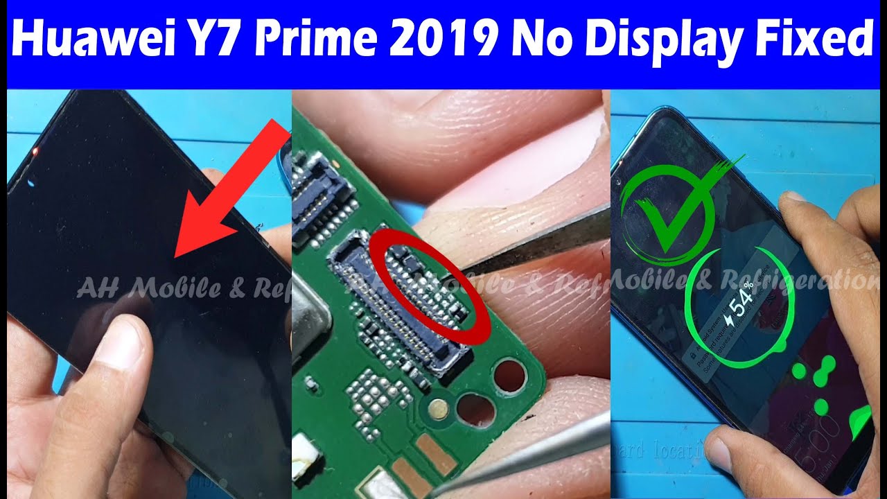 Huawei Y7 Prime 2019 (DUB LX1) LCD Display ic Jumper Ways Problem Solution
