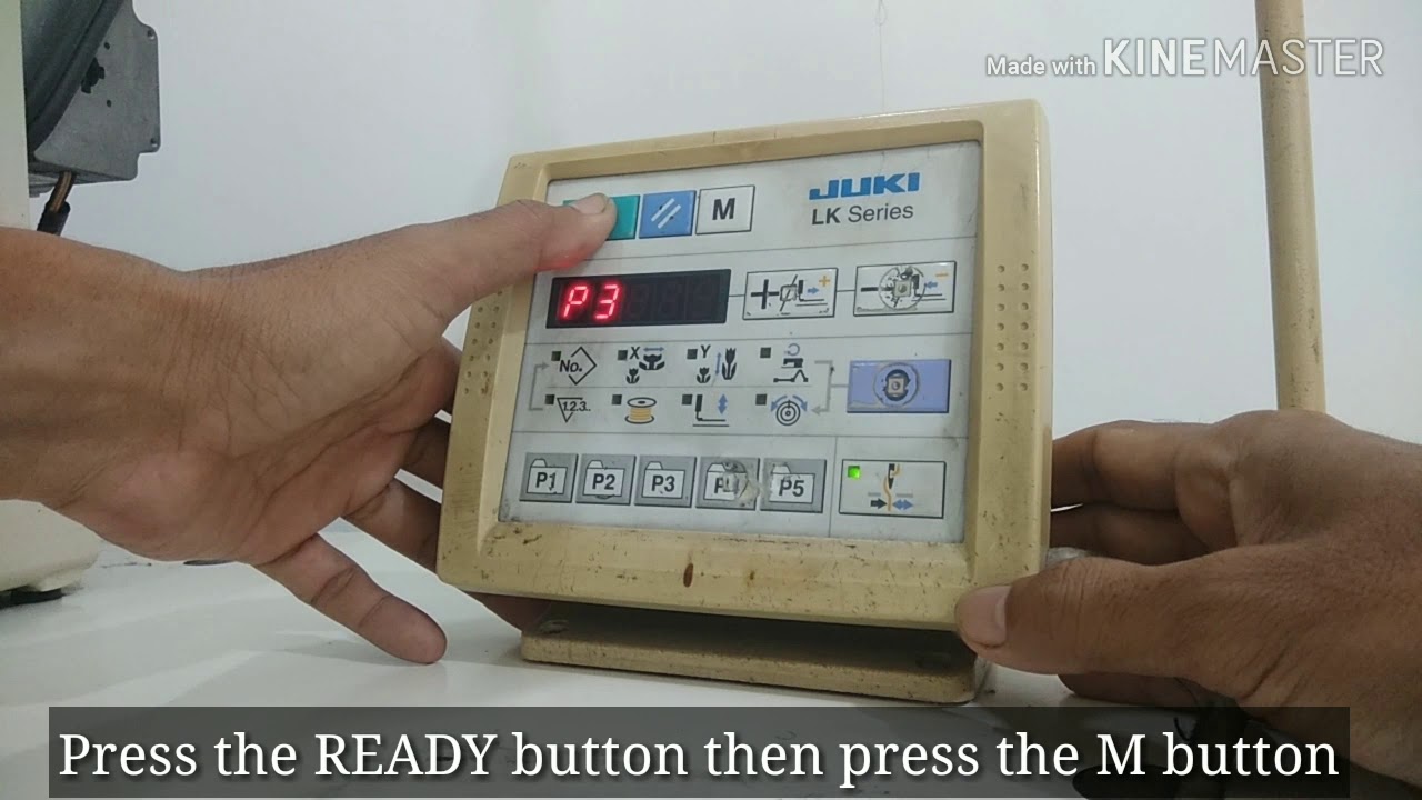 How To Make P1 P2 Program: Juki LK1900A-HS