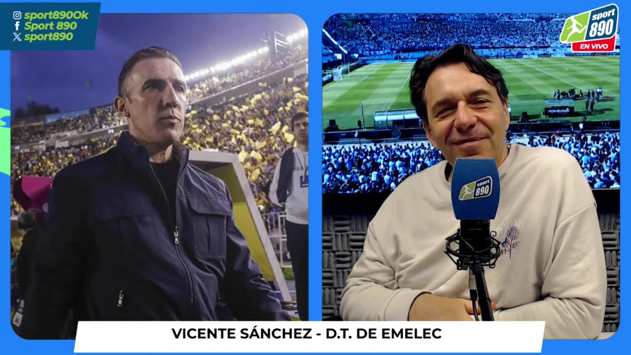 VICENTE SÁNCHEZ, DT DE EMELEC, EN 100% DEPORTE