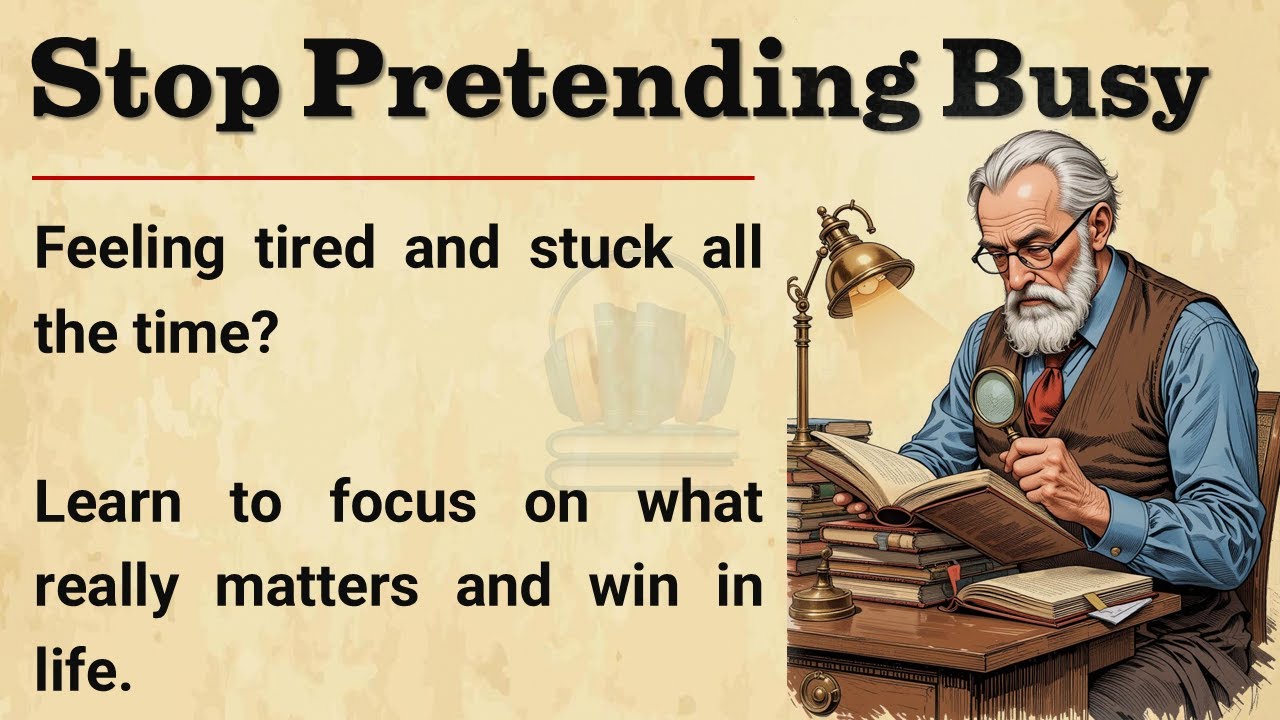 Why Being Busy Won't Help You Succeed! || Graded Reader || Learn English With Life Lessons